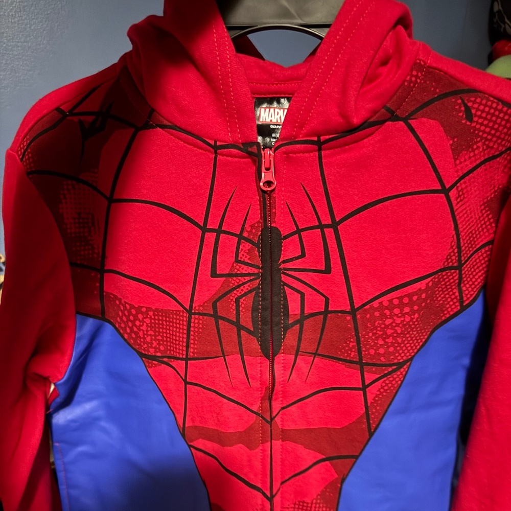 Boys Spider-Man hooded sweatshirt